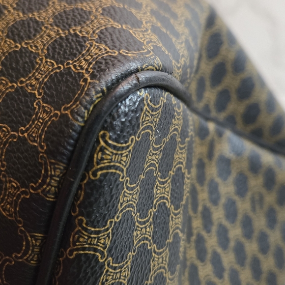 CELINE Macadam Coated Canvas Boston Bag - Picture 8 of 16